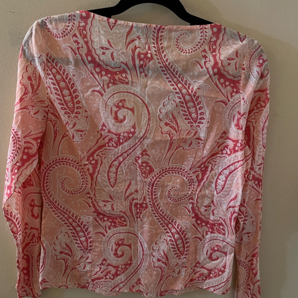 Siberian Pink and White Patterned Top - Picture 4 of 4